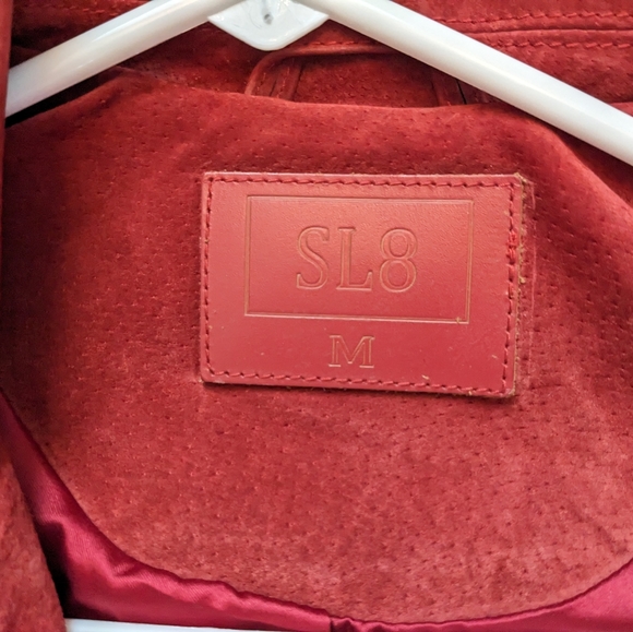 Blank NYC Red Suede Moto Jacket - Picture 2 of 3